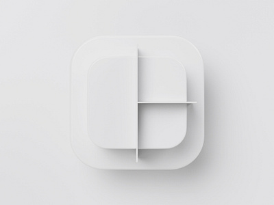 Newsletter Editor Icon for Rule Communication - Clay 3d 3d icon blender c4d cinema 4d clay concept cube cycles icon icon set icons illustration ios modularity module render round rule white