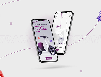 Nebula - an Electric Scooter app design electric mobile app resourcifi scooter app ui