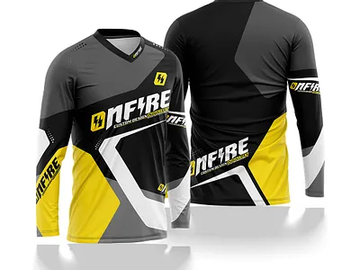 Long Sleeve Jersey Design for Motocross – Onfire 6 3d 3d fashion design adobe illustrator adobe photoshop apparel coreldraw design fashion fashion design graphic design jersey jersey design mockup motocross print sublimation racing sublimation