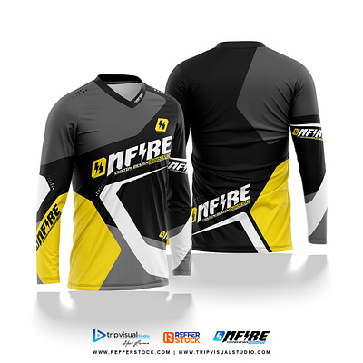 Long Sleeve Jersey Design for Motocross – Onfire 6 3d 3d fashion design adobe illustrator adobe photoshop apparel coreldraw design fashion fashion design graphic design jersey jersey design mockup motocross print sublimation racing sublimation