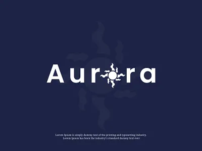 Aurora word mark sun symbol logo design awesome logo business logo creative logo hot letter logo minimalist logo modern modern logo professional summer sunrise sunset symbol logo word mark logo