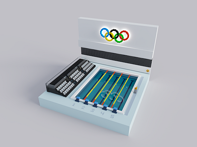 Olympic Aquatic Centre Concept 3d 3d modelling 3d rendering aqua center aquatic concept concept design olympia olympic pool rendering sports stadium swimming swimming pool visual design voxel voxel art