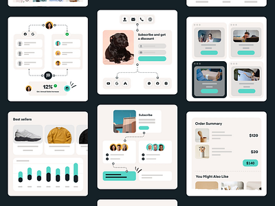 Justuno - Solution Visuals article brand custom thumbnails featured image illustration interface marketing platform product shot saas snippet ui design visuals webflow widget