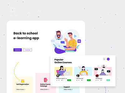 E-learning Landing page