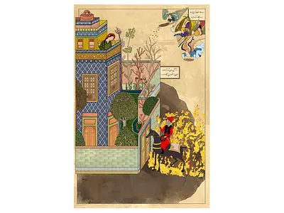 Haji Firooz design digitalpaint illustration miniature