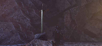 Mystic Sword Environment 3dmodel animation blender creative design sword