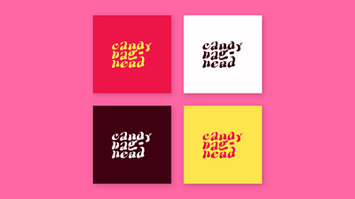 Candy Baghead Logo brand identity branding graphic design logo logo design typo vector