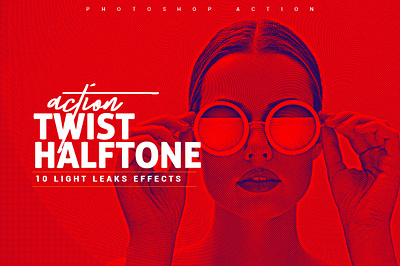 Twist Halftone Photoshop Action art atn branding dots dpi graphic design halftone action halftone effect images logo new action photo effects photoshop photoshop action red halftone twist halftone action