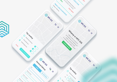 HPC GIS - Web application application branding design graphic design interface maps ui ux vector
