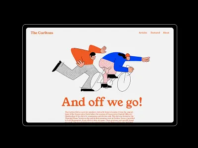 The Carltons branding design flat graphic design illustration logo ui vector