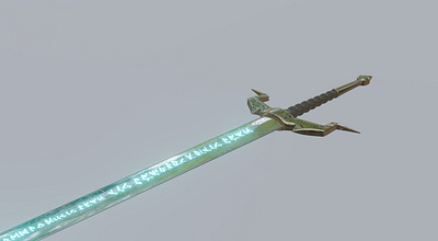 Detailed Sword Model 3d 3dmodel blender creative design swordart