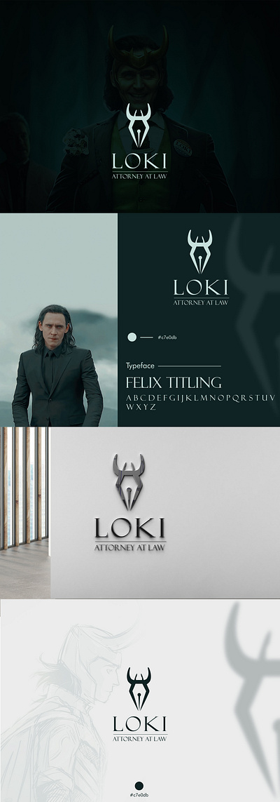 Marvel logo study attorney attorney logo brand identity design branding endgame illustrator lawyer lawyer logo logo logo design loki loki logo loki study marvel marvel logo marvel universe