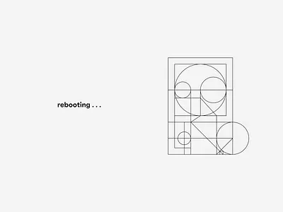 Rebooting . . . branding clean design illustration logo marketing vector