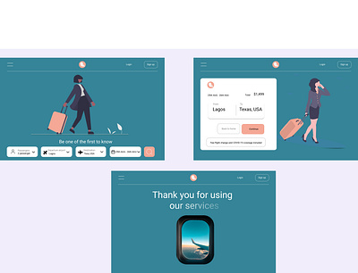 A replicate of a Traveling agent web app design.