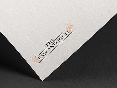 The Raw and Rich branding creative design illustration logo vector
