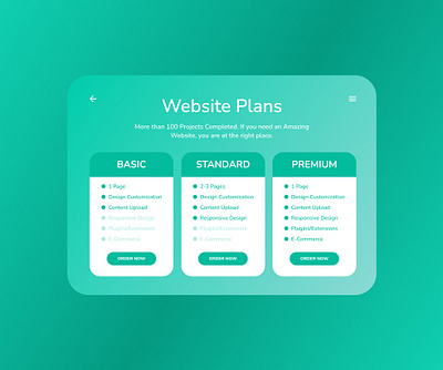 Website Plans Design Figma app branding dailyui design graphic design illustration logo ui ux vector