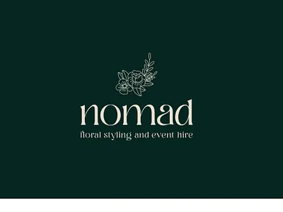 NOMAD BOTANICAL LOGO boho logo botanical logo branding clean cosmetic logo design floral logo flower logo graphic designer icon illustration line art logo logo logo design lettering logo designer minimal minimalist simple logo typography vector