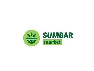 sumbar market logo_2 app branding design illustration logo