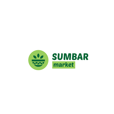 sumbar market logo_2 app branding design illustration logo