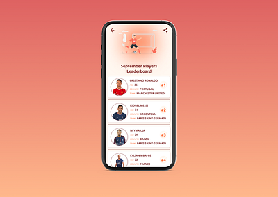 Leaderboard design ui ux