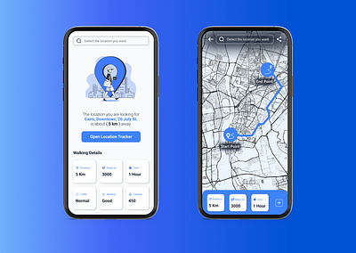 Location Tracker design ui ux