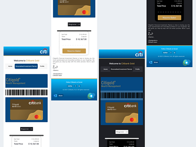 Citibank Wealth Management - Balance Confirmation Mail balance barcode citibank confirmation design email illustration management ui usd ux vector wealth
