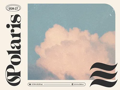 Polaris beige type typography