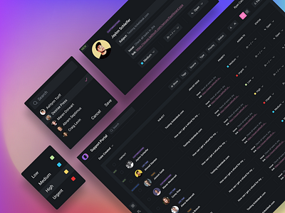 ui/ux concept concept dark design system ui uikit ux