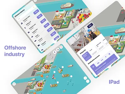 Offshore industry design ipad ui