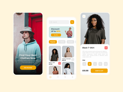 Fashion Store App mobile mobile design ui uidesign uiux