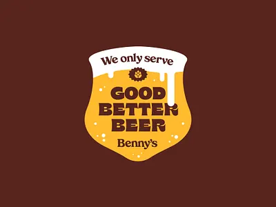 Good Better Beer badge beer branding cheers design illustration illustrator irish label lockup logo pint pub type typography vector