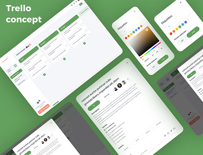 Trello Concept app dashboard design designer illustration trello ui