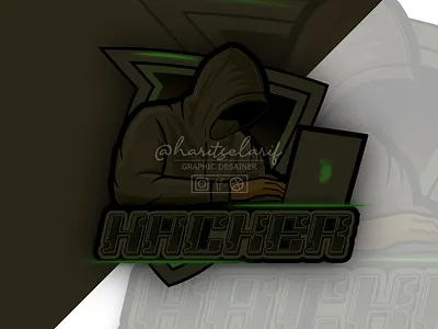 Hacker Logo Illustration branding code coding cracker design developer esport esport logo graphic design html illustration indonesia inkscape java javascript logo png programmer python vector