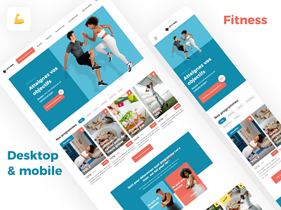 Landing Sport app design designer illustration landing page sport ui ux