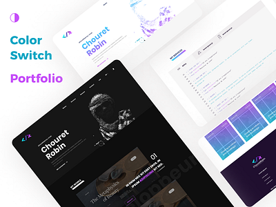 Portfolio Développeur darkmode design designer landing page portfolio ui ux