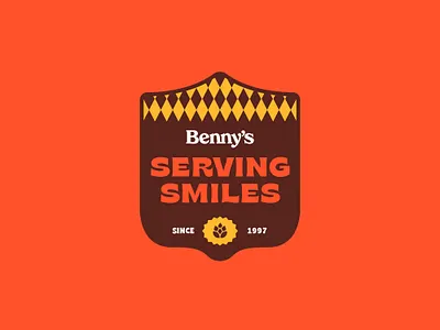 Serving Smiles badge beer branding cheers design illustration illustrator ireland irish label lockup logo pint pub type typography vector