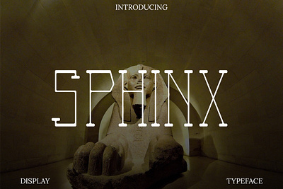 Sphinx Display Font display font font