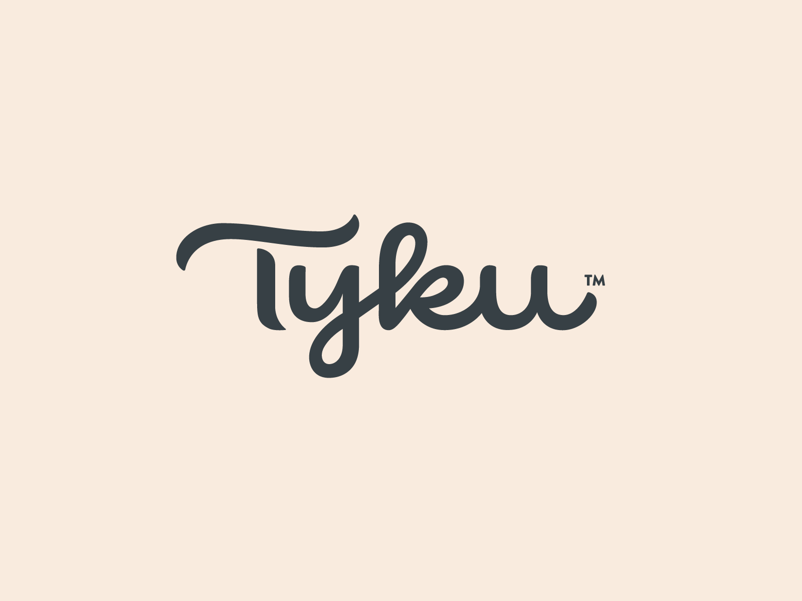 Tyku app branding calligraphy calm custom flow graphic design guides handwritten indentity lettering logo logodesigner logolearn meditation process script tyku type unique