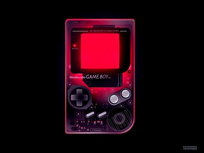 Childhood 90s consolen gameboy gaming illustration neon nintendo retro retrogaming videogame