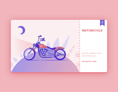 Lets go for a spin! Part-2 Motorcycle card illustration motorcycle sketch