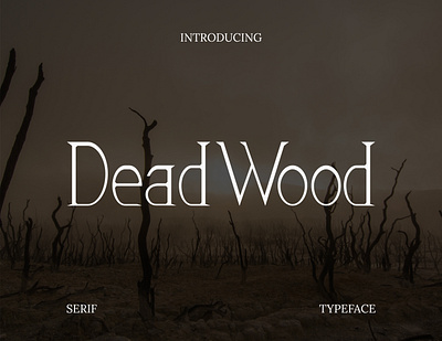 Dead Wood Font display display font font lettering typeface