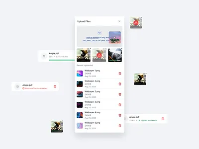 Ample Design System | File Uploader components file upload file uploader interaction