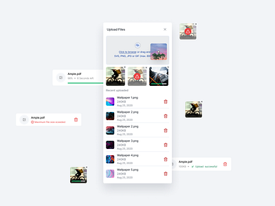 Ample Design System | File Uploader components file upload file uploader interaction