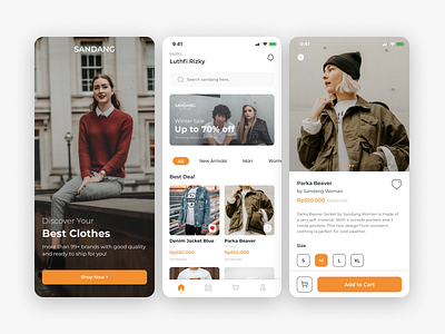 Fashion Store App mobile app odamadesignchallenge01 ui uidesign