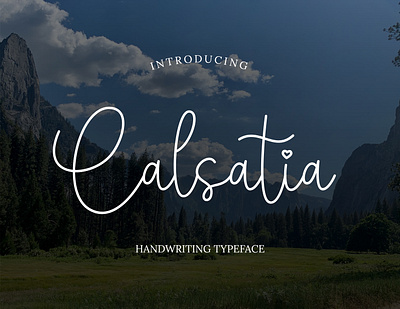 Calsatia Handwritten Font design display display font font handwritten handwritten font lettering typeface