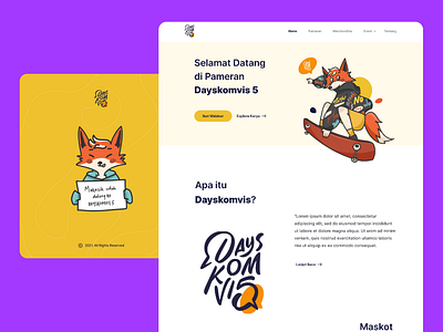 Dayskomvis 5 Web User Interface Design layout portfolio typography ui uiux uiux design webdesign