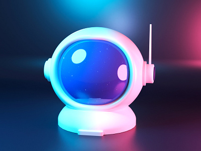 Astronaut 3d blender blender3d design