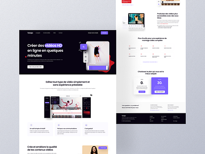 Tmpo Homepage editor homepage landing page ui ux video website