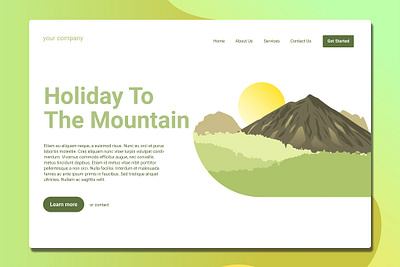 Mountain - Landing Page app branding design events html html web illustration landing landing page multipurpose page purpose shop shop web ui ui design ux ux design web website