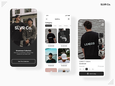 SLVR Co. - Fashion Store Exploration clothing fashion shop ui uidesign ux